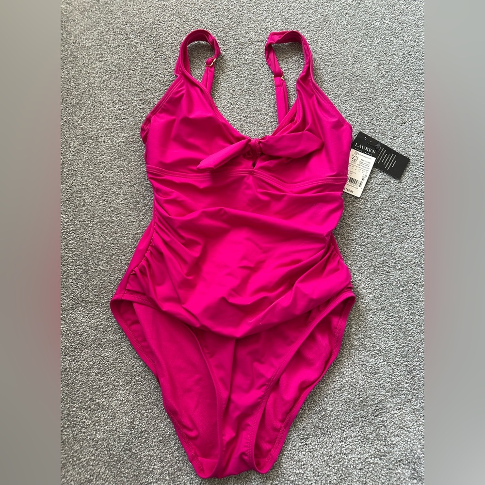 Lauren Ralph Lauren Pink One Piece Swimsuit
